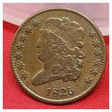 1825 Classic Head Half Cent