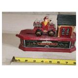 Fire Station Cast Iron Bank