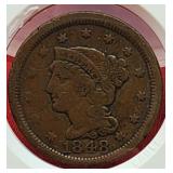 1848 Braided Hair Cent