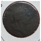 1773 Virginia Half penny Colonial Coin