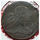 1807/6 US Draped Bust one Cent