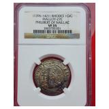 1396-1421  Rhodes 1GIG Malloy-27c Philibert of