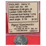 England Henry VI 1422-1461 AD Half Penny