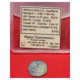 1169-1185 AD Angli-Gallic Aquitaine Richard