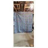 Hand Made Quilt 73 x 85 som.light stains