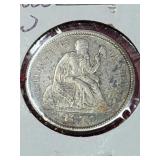 1875-S Seated Liberty Dime