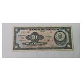 ONE 1967 Mexico 10 Pesos Tehuana Mexican