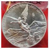2017 UNC. Liberty Mexico 1.0z Silver Bullion