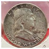 1961-D Franklin Silver Half Dollar