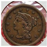 1851 Braided Hair Cent