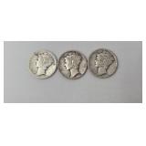 1-1920 Mercury Dime 2-1935 Mercury Dimes