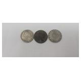 1-1899 liberty head Nickel 1-1902 liberty head