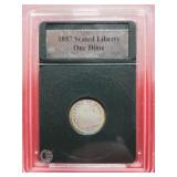 1857 Seated Liberty Dime