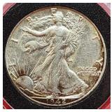 1942-D Walking Liberty Half dollar