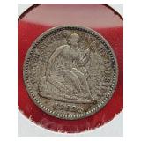 1862 Seated Liberty Half Dime