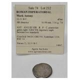 Roman imperatorial Mark Anthony 32-31BC.
