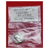 98-117AD Silver Denarius Ancient Roman Trajan