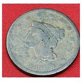 1840 Braided Hair Large One Cent