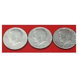 1971-D- 1979-D-1981-D Kennedy Half Dollars