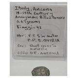 Italy Ancona 13-15th century Anonymous Billon