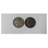 1-1943P Wartime Silver Nickel1-1943S Wartime