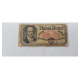 WILLIAM CRAWFORD 1875 FIFTH ISSUE 50 CENT US