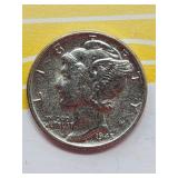 1945 Mercury Dime