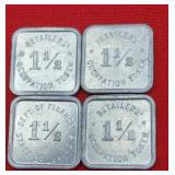 Antique 1 1/2 Retailers Occupation Token