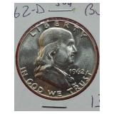 1962 Franklin Silver Half Dollar