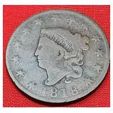 1818 Coronet Head Large Cent