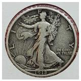 1918-S Walking Liberty Half dollar