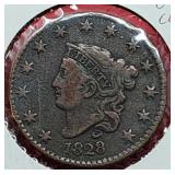 1828 Coronet head One Cent