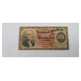1863 George Washington 4th Issue 25 Cent