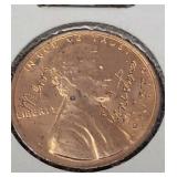 1972 D Lincoln Penny,  Engraved Merry Christmas