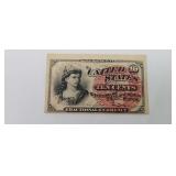 1863 U.S. 10 cent stamp fractional currency