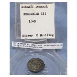 Norway: Denmark Frederick III, 1649, Silver 2