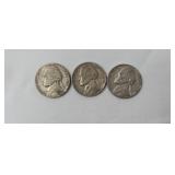 2-1941S Jefferson nickels1-1955S Jefferson