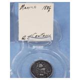 1886 Mexican 25 Centauos