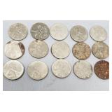 15 Steel Wheat Pennies