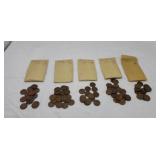 99) Wheat Pennies 1950 to 51