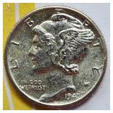 1941 Mercury Dime