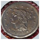 1844 Braided Hair Large Cent