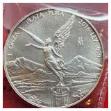 2016 Liberty Mexico 1.0z Silver Bullion Coinage