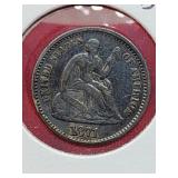 1871 Seated Liberty Half Dime