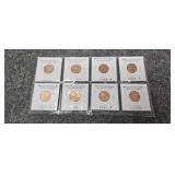 6-1960-2008 Pennies uncirculated