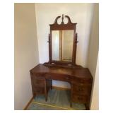 Mengel older vanity dresser with mirror 48 inches