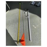 Long shop light and atv flag