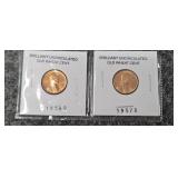 1956D Wheat penny1957D Wheat penny