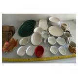 Syracuse bowls, coffee cups, wax warmer and