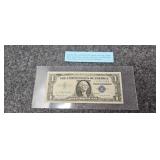 1957 B $1 Silver Certificate/note